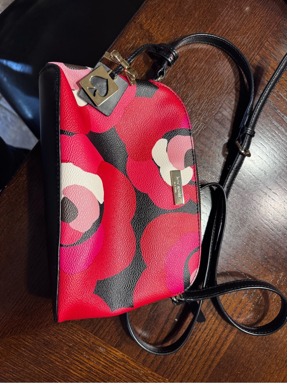 kate spade red/black by Brightwater Drive Hanna Multi Floral black crossbody bag - Picture 6 of 10